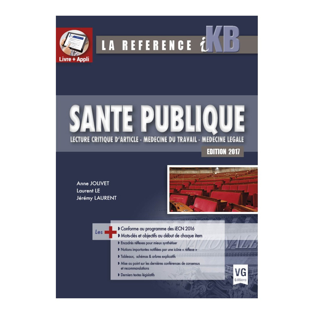 Santé publique, LCA, médecine du travail, médecine légale VG librairie