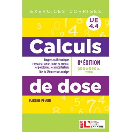 Calculs de dose : exercices corrigés