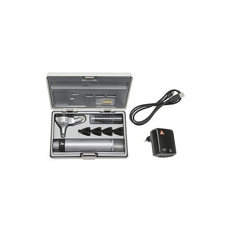 Otoscope Heine® bêta 400 F.O LED + chargeur cable USB