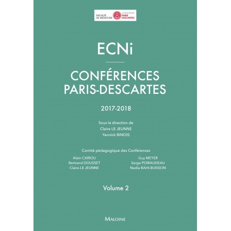 ECNi : conférences Paris Descartes 2017-2018, volume 2