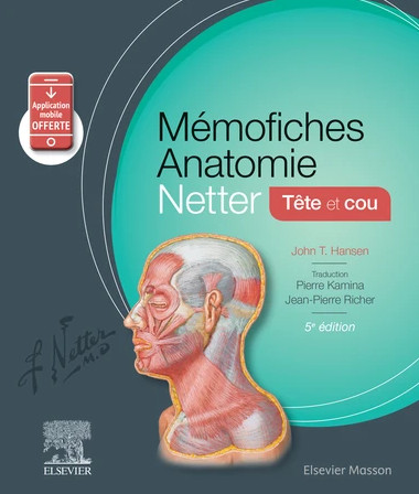 Mémofiches anatomie Netter : tête et cou