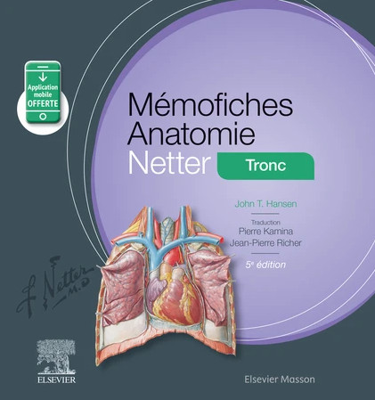 Mémofiches anatomie Netter : tronc