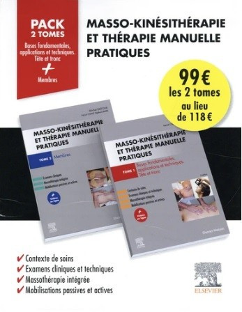 Masso-kinésithérapie et thérapie manuelle pratiques, pack 2 tomes