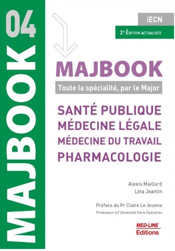 Santé publique, médecine légale, médecine du travail, pharmacologie