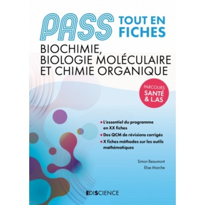 PASS fiches de biochimie,...