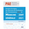 Annales PAE médecine générale 2009-2021