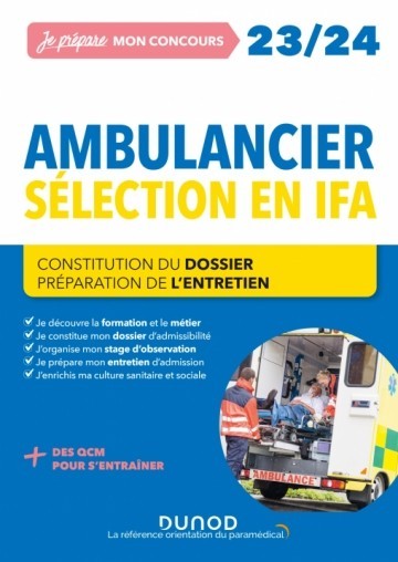 Concours ambulancier 2022-2023 : écrit + oral