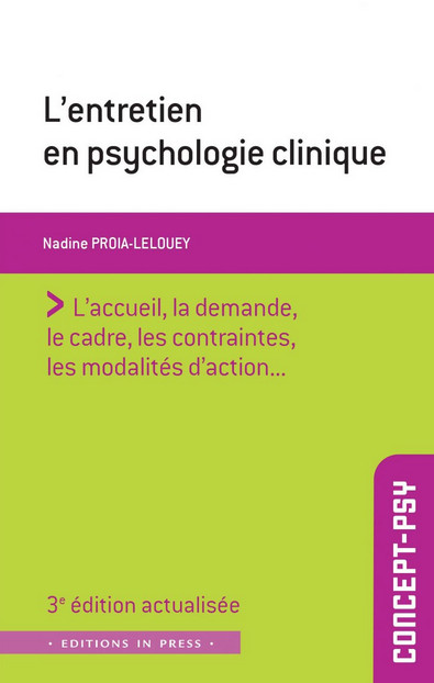 L'entretien en psychologie clinique