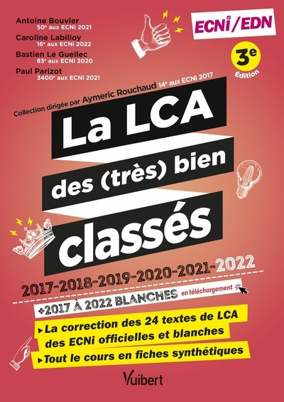 La LCA des (très) bien classés 2017-2022