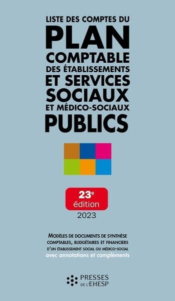 Liste des comptes du plan comptable des établissements et services sociaux et médico-sociaux publics 2023