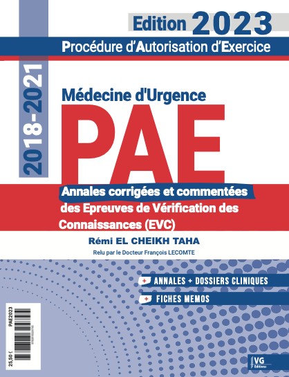 Annales de médecine d'urgence 2018-2021 PAE