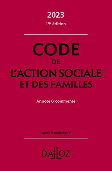 Code de l'action sociale et des familles 2023