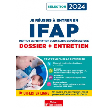 Réussite admission Entrée en IFAP - Auxiliaire de puériculture 2024