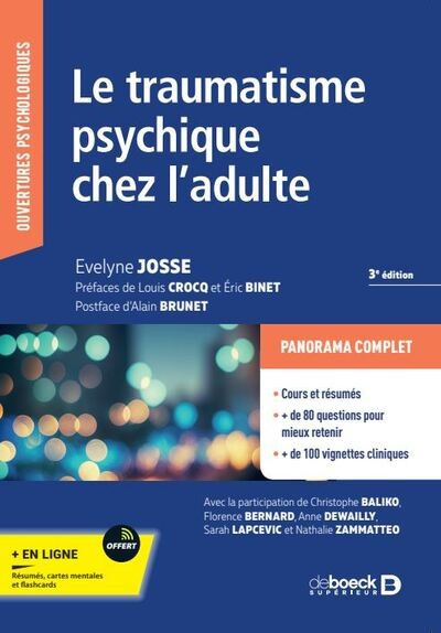 Le traumatisme psychique chez l'adulte