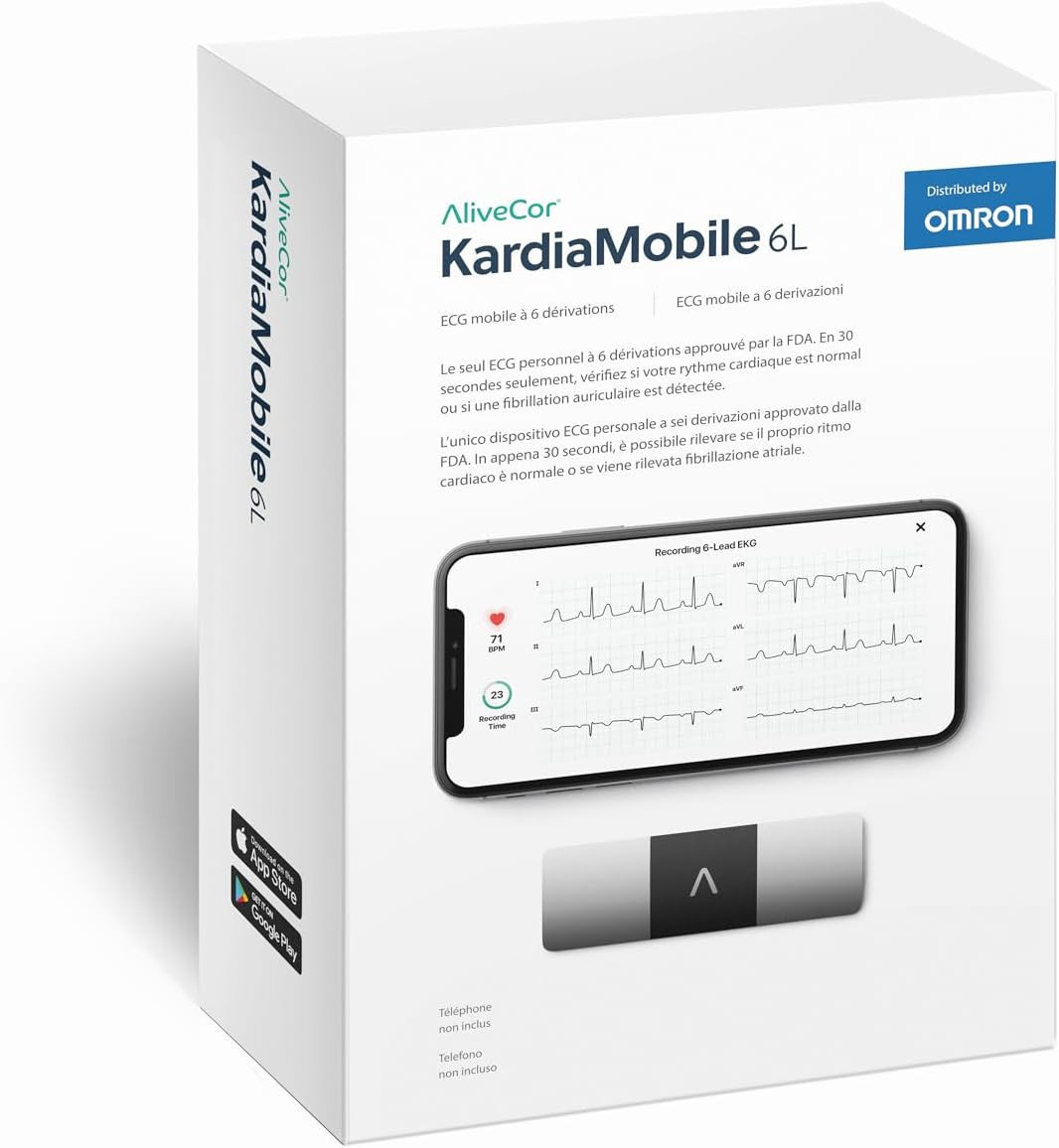 Kardia Mobile 6L enregistreur ECG 6 dérivations sans fil Alivecor©