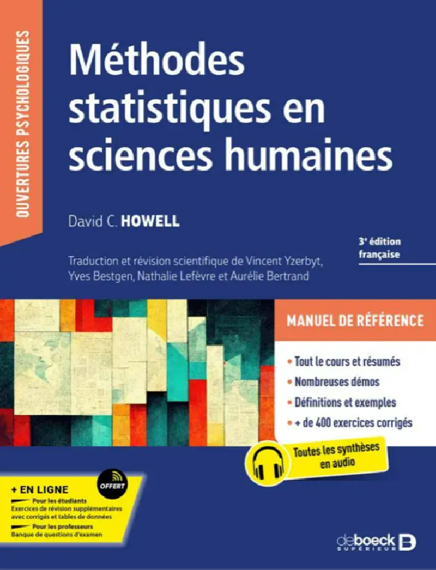 Méthodes statistiques en sciences humaines