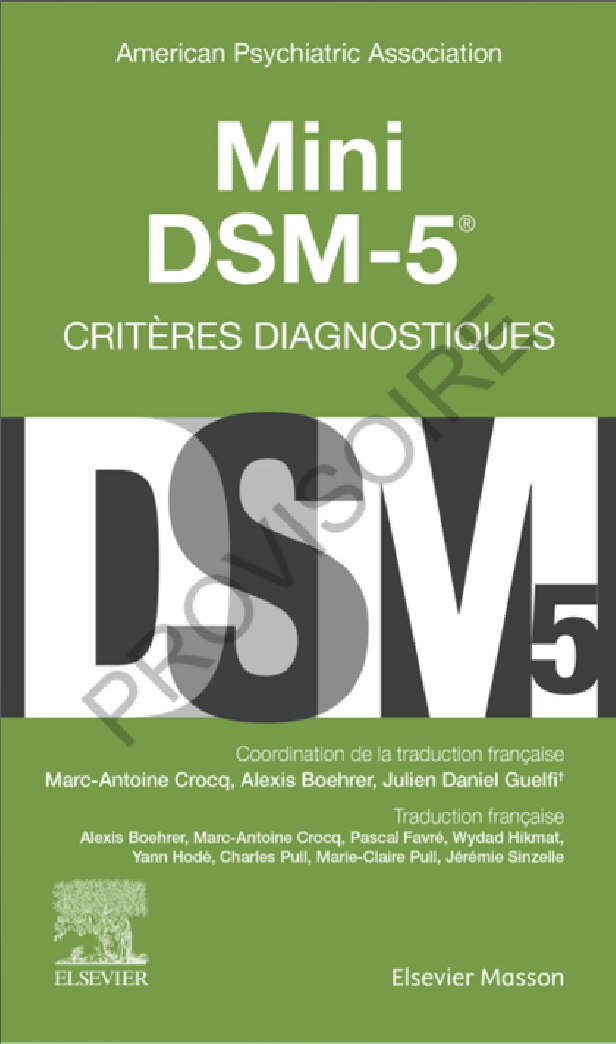 Mini DSM-5-TR - Critères diagnostiques