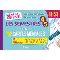 Mémento 100% visuel Les semestres 4-5 en 192 cartes mentales IFSI - 16 unités d\'enseignement