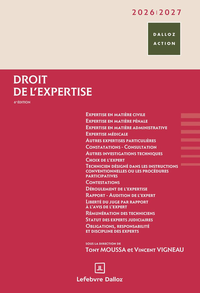 Droit de l'expertise - Édition 2026-2027