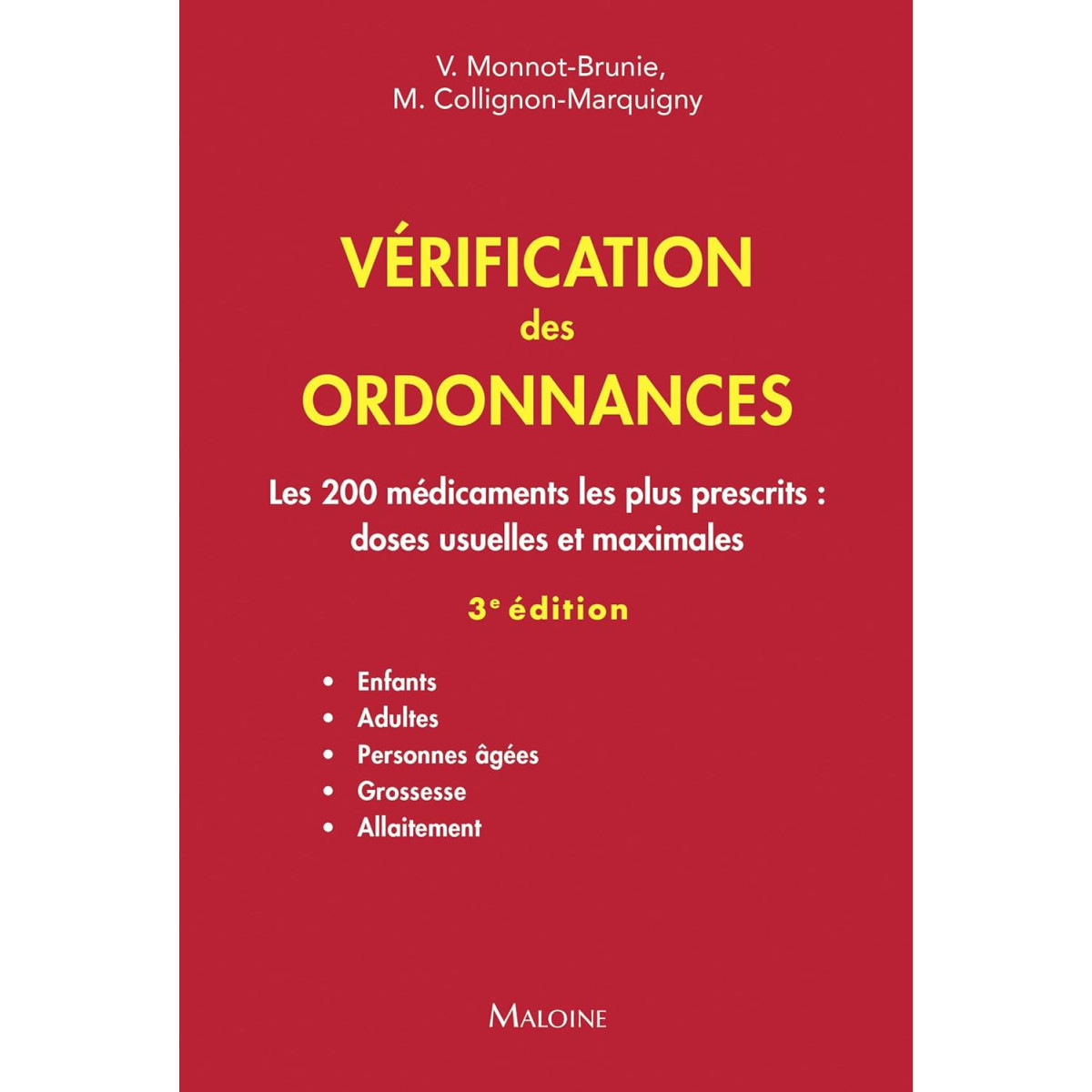 Vérification des ordonnances 3e édition
