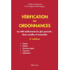 Vérification des ordonnances 3e édition
