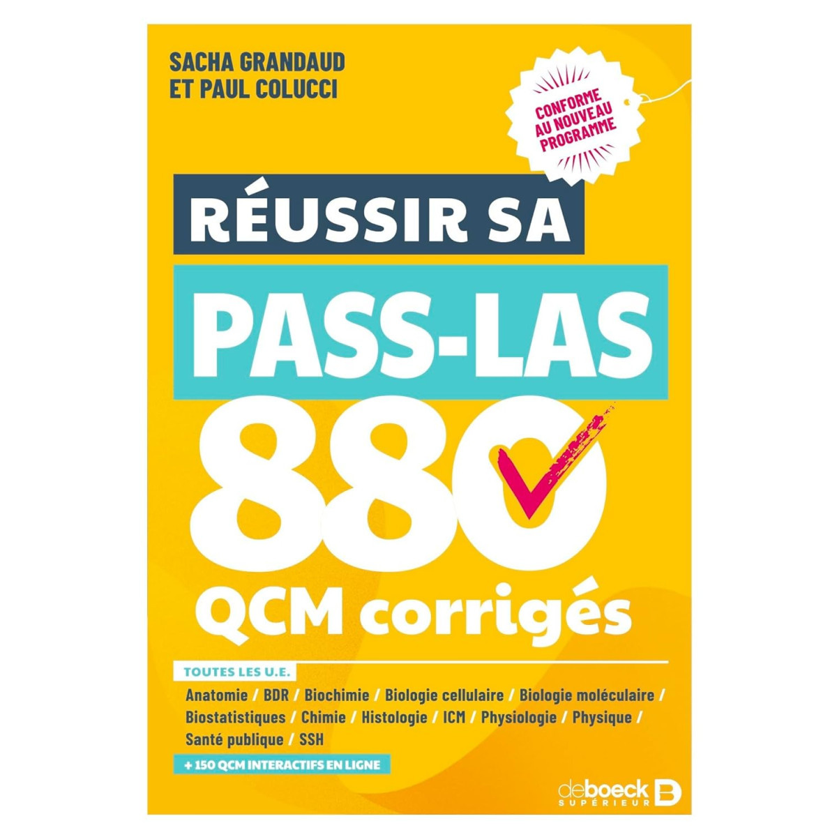 Réussir sa PASS LAS - 880 QCM corrigés - Conforme au programme