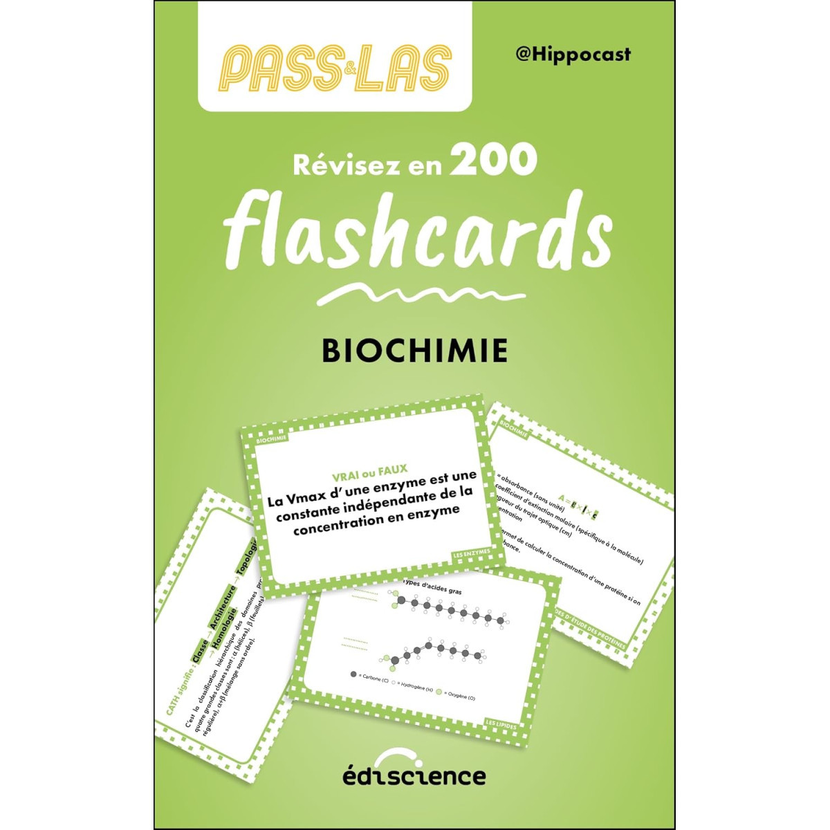 PASS & LAS Biochimie - Révisez en 200 flashcards !