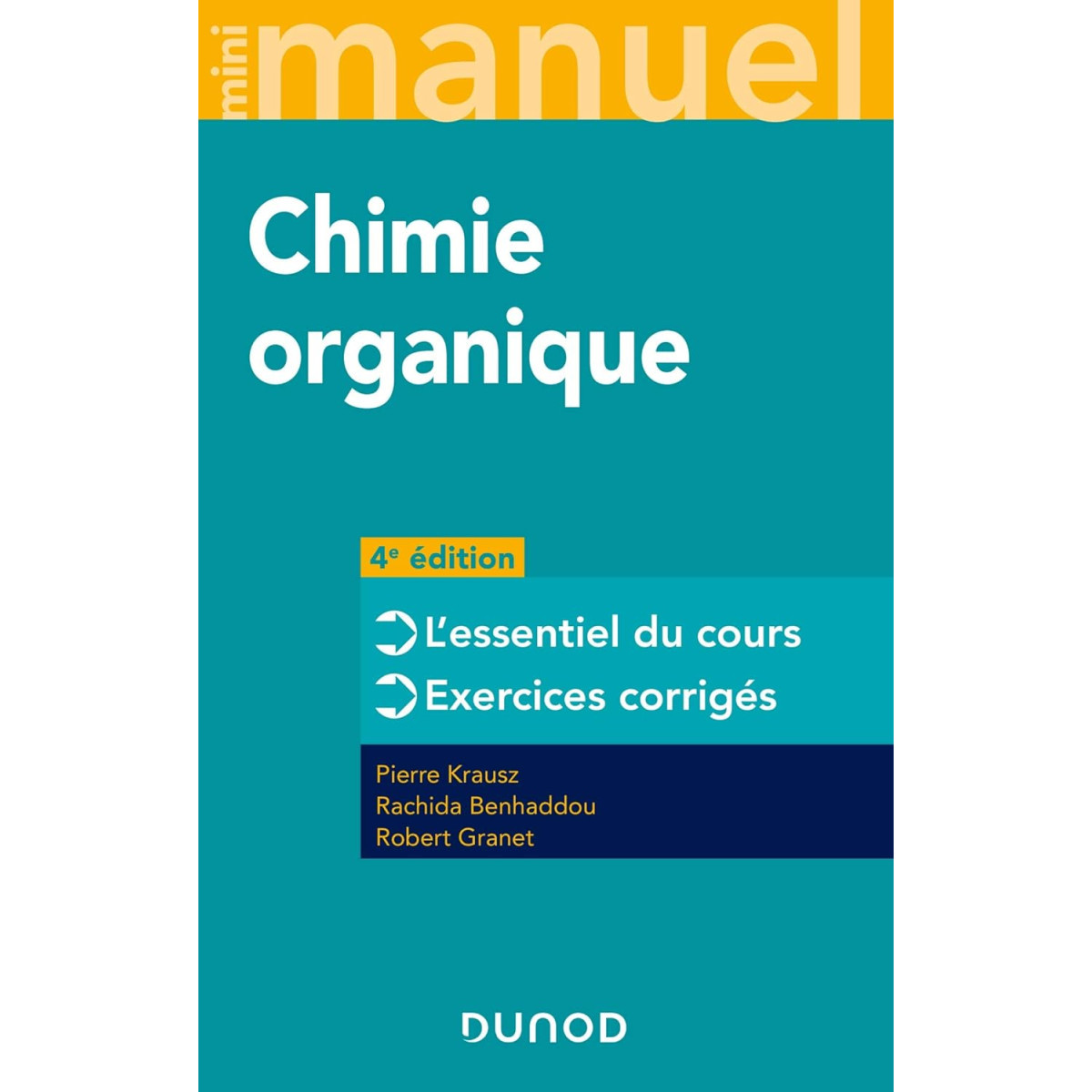 Mini Manuel Chimie organique - Cours + exos + QCM/QROC 4e édition