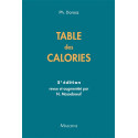 Table des calories 5e édition revue et augmentée