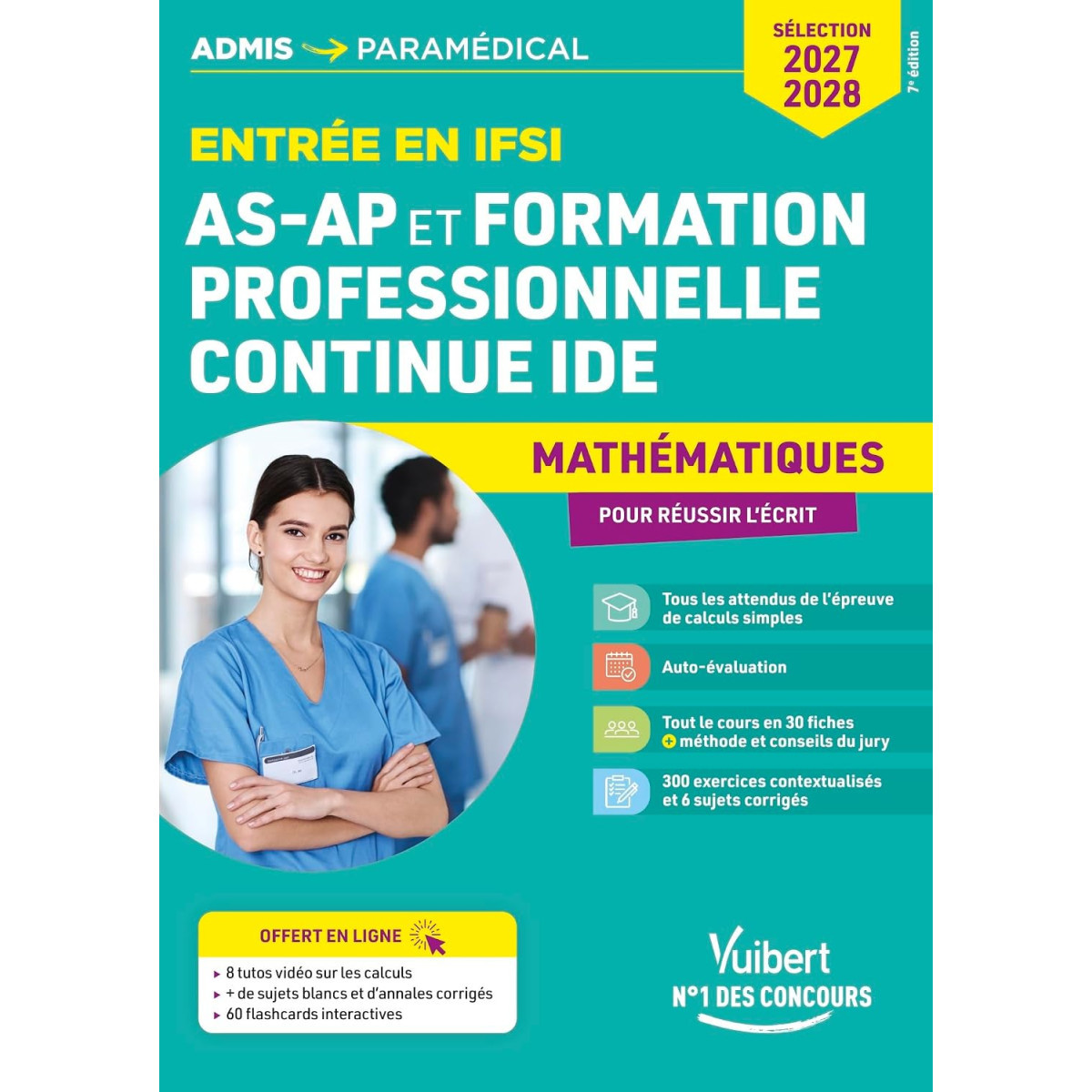 Entrée en IFSI pour les AS-AP et formation professionnelle continue IDE - Mathématiques - Sélection 2027