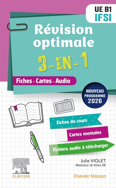 Révision optimale 3 en 1 IFSI UE B1 - Fiches - Cartes - Audio