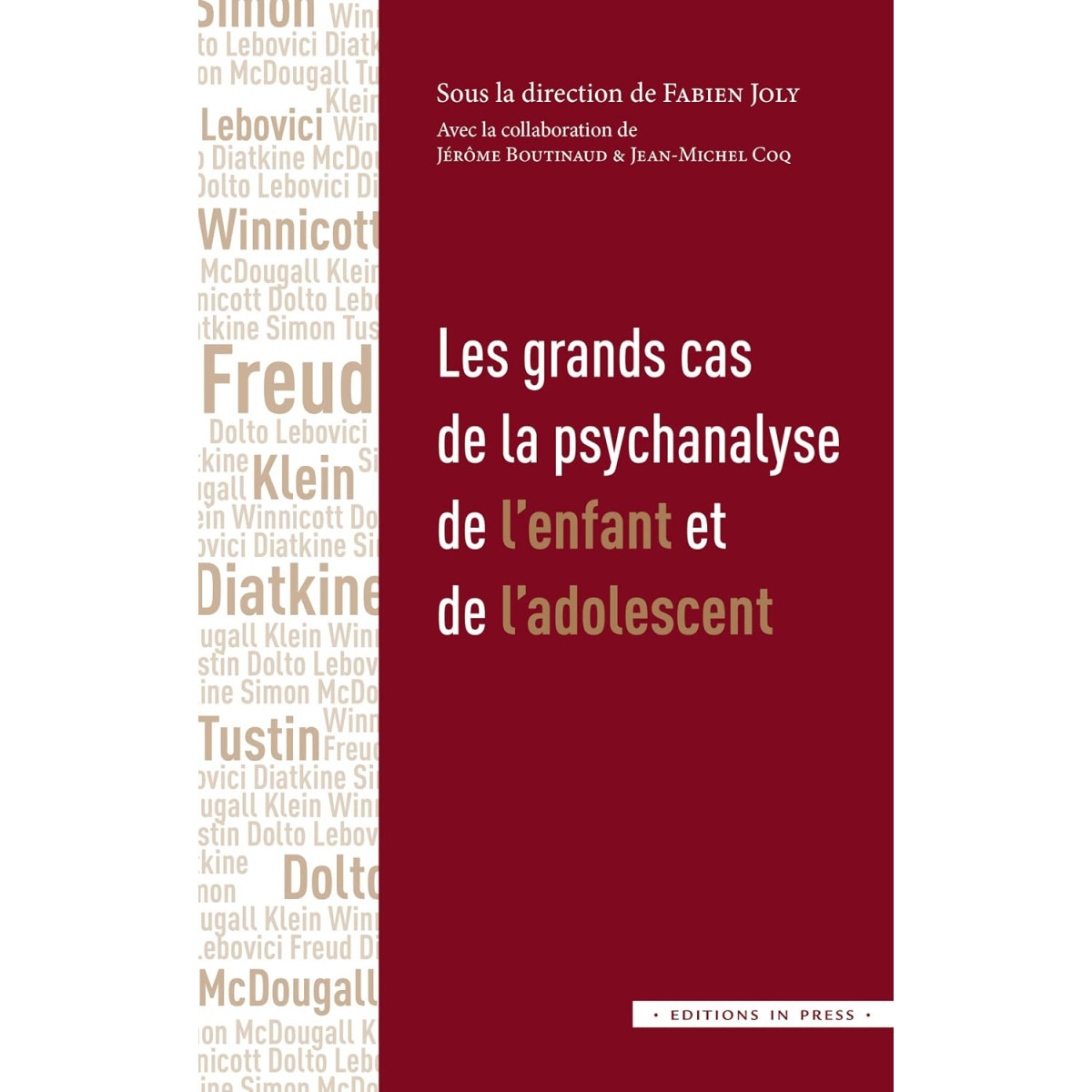 Les grands cas de la Psychanalyse de l'enfant et de l'adolescent