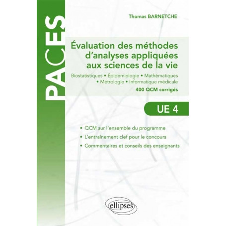 Evaluation des méthodes d'analyses appliquées aux sciences de la vie UE4