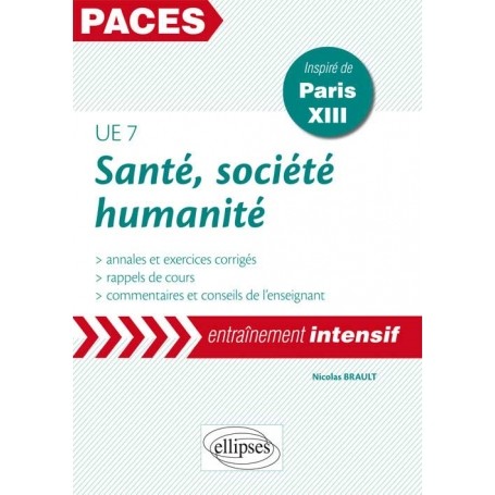 Santé, société, humanité UE7 - Paris 13