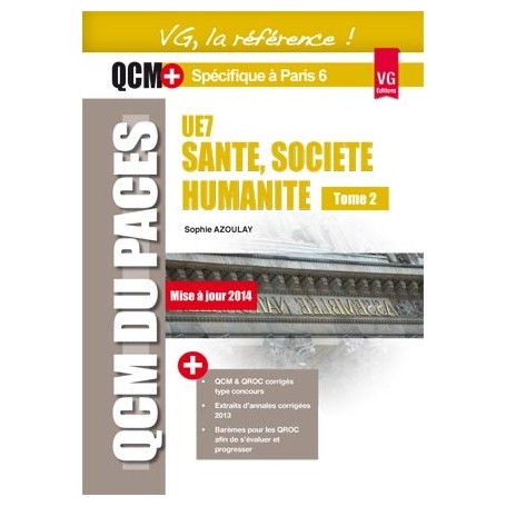 Santé, société, humanité UE7, tome 2 - Paris 6