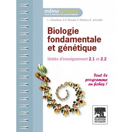 Biologie fondamentale et génétique UE 2.1 & 2.2