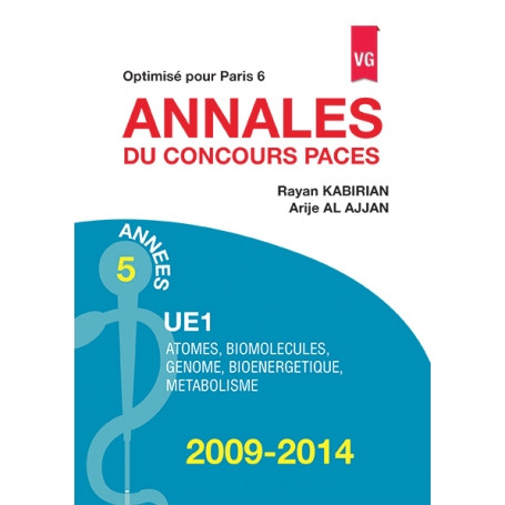 Annales 2009-2014 concours PACES UE1 - Paris 6 