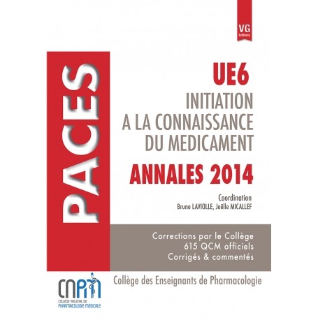 Annales 2014 initiation à la connaissance du médicament UE6