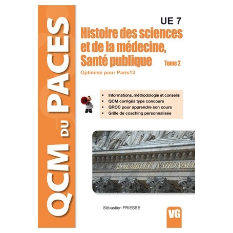 Histoire des sciences et de la médecine, santé publique UE7 - Paris 13