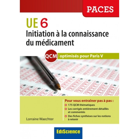 Initiation à la connaissance du médicament UE6 - Paris 5