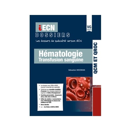 Hématologie, transfusion sanguine