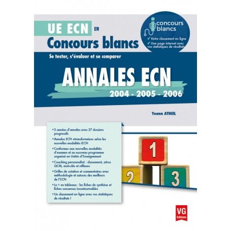 Annales ECN 2004, 2005, 2006