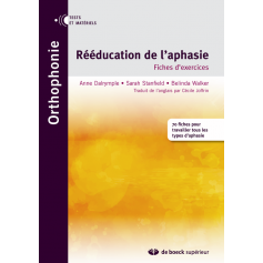 Rééducation de l'aphasie - Fiches d'exercices