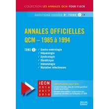 Annales officielles en QCM 1985-1994 - Tome 2