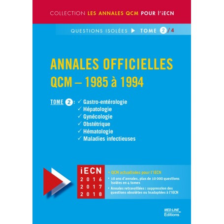 Annales officielles en QCM 1985-1994, tome 2