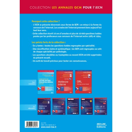 Annales officielles en QCM 1985-1994 - Tome 4