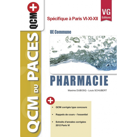 Pharmacie UE commune - Paris 6, 11, 12
