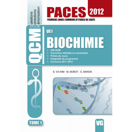 Biochimie UE1, tome 1