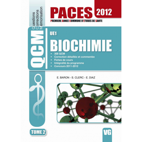 Biochimie UE1, tome 2