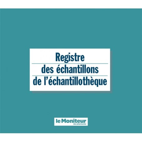 Registre des échantillons de l'échantillothèque